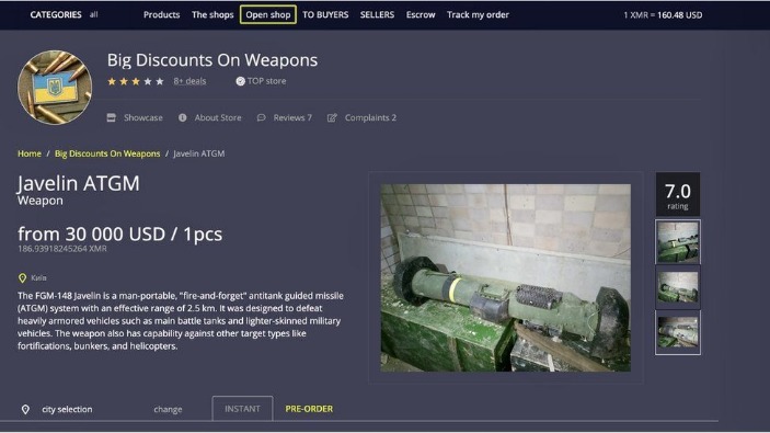 guns dark market