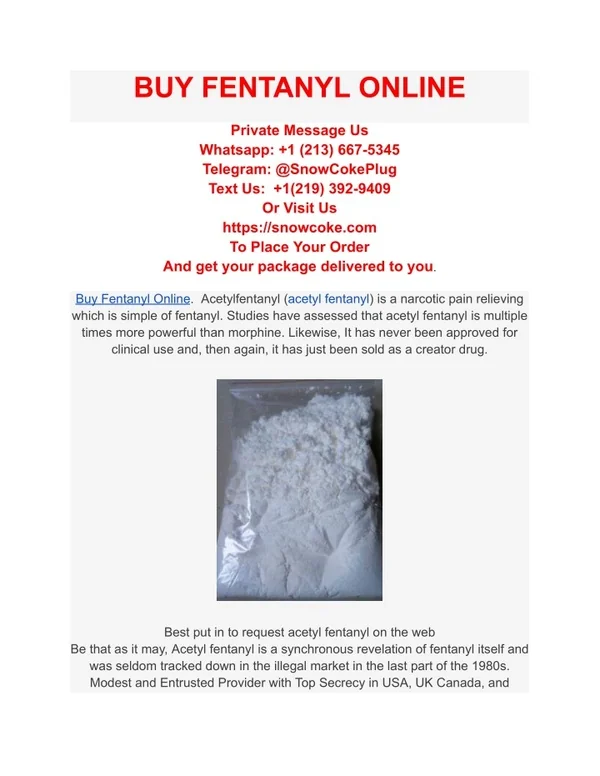 where can i buy fentanyl online