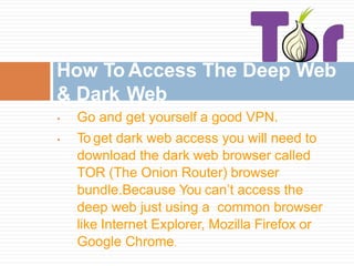 how to get on the dark web on iphone